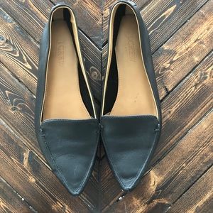 J.CREW Pointed Toe Leather Flats